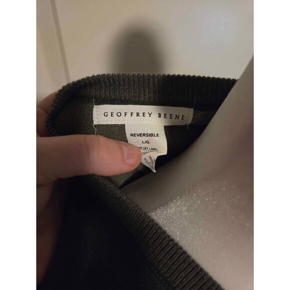 Geoffrey Beene mens sweater vest large 100% cotton green color. - Picture 4 of 8